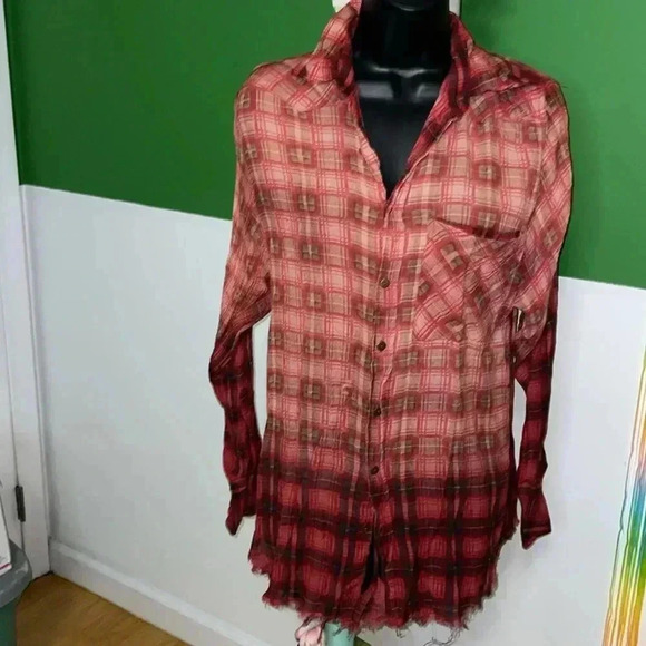 Free People Rustic Plaid Tunic- XSmall/Small - Picture 1 of 8